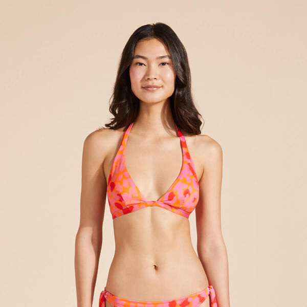 Women's patterned swimsuit top